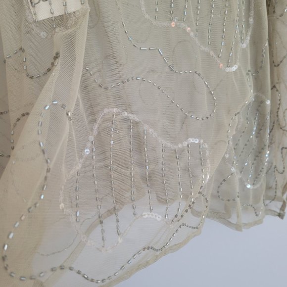 NWT BAR III Sheer Embroidered top, S - Picture 4 of 8